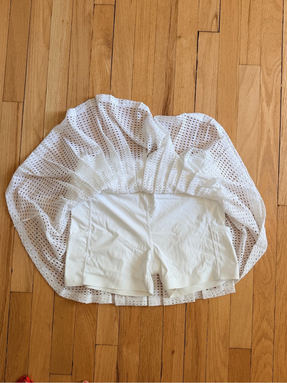 Tuckernuck White Eyelet Pleated Mini Skirt - Picture 3 of 9